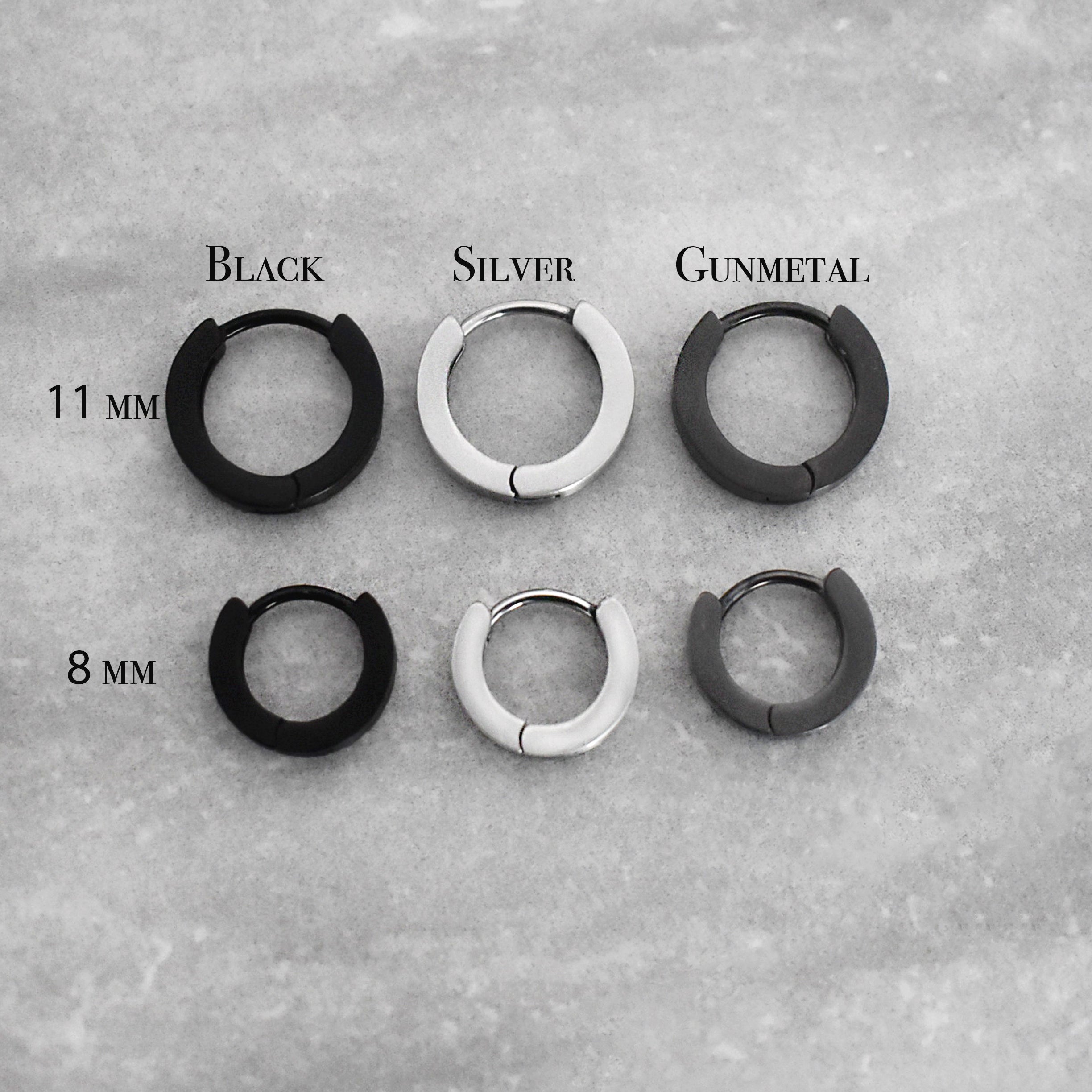 HOOPS WITH MATT FINISH 8MM AND 11 MM
