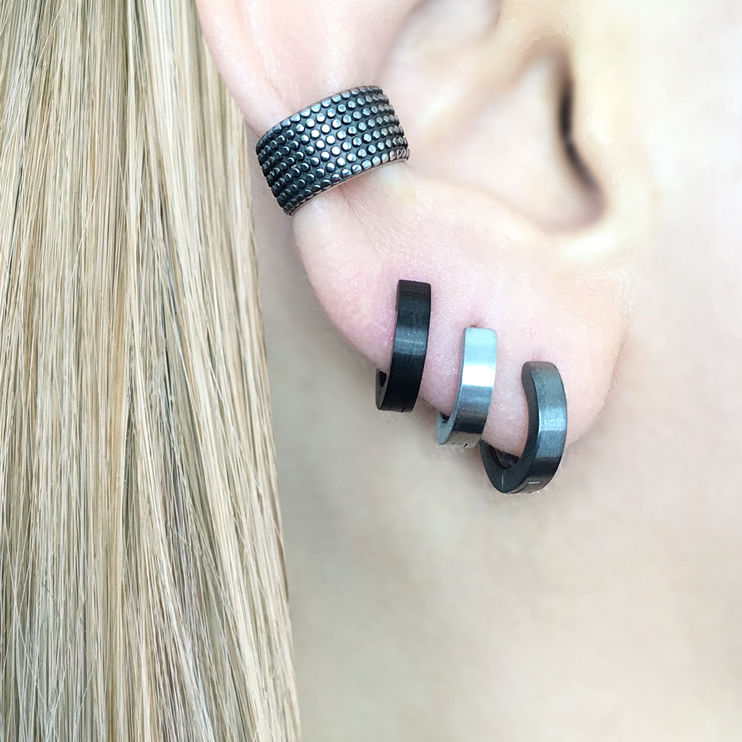 HOOPS WITH MATT FINISH 8MM AND 11 MM