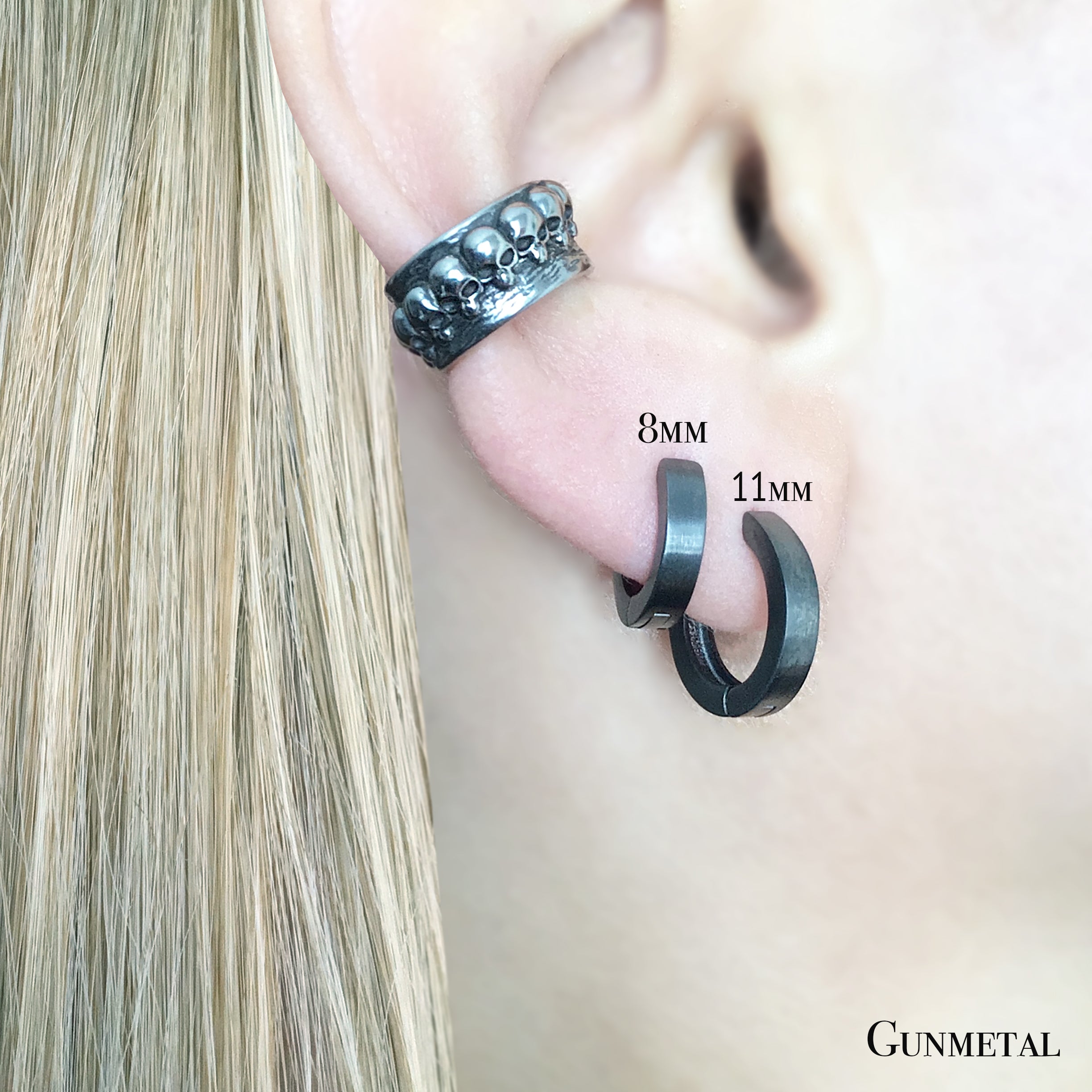 HOOPS WITH MATT FINISH 8MM AND 11 MM