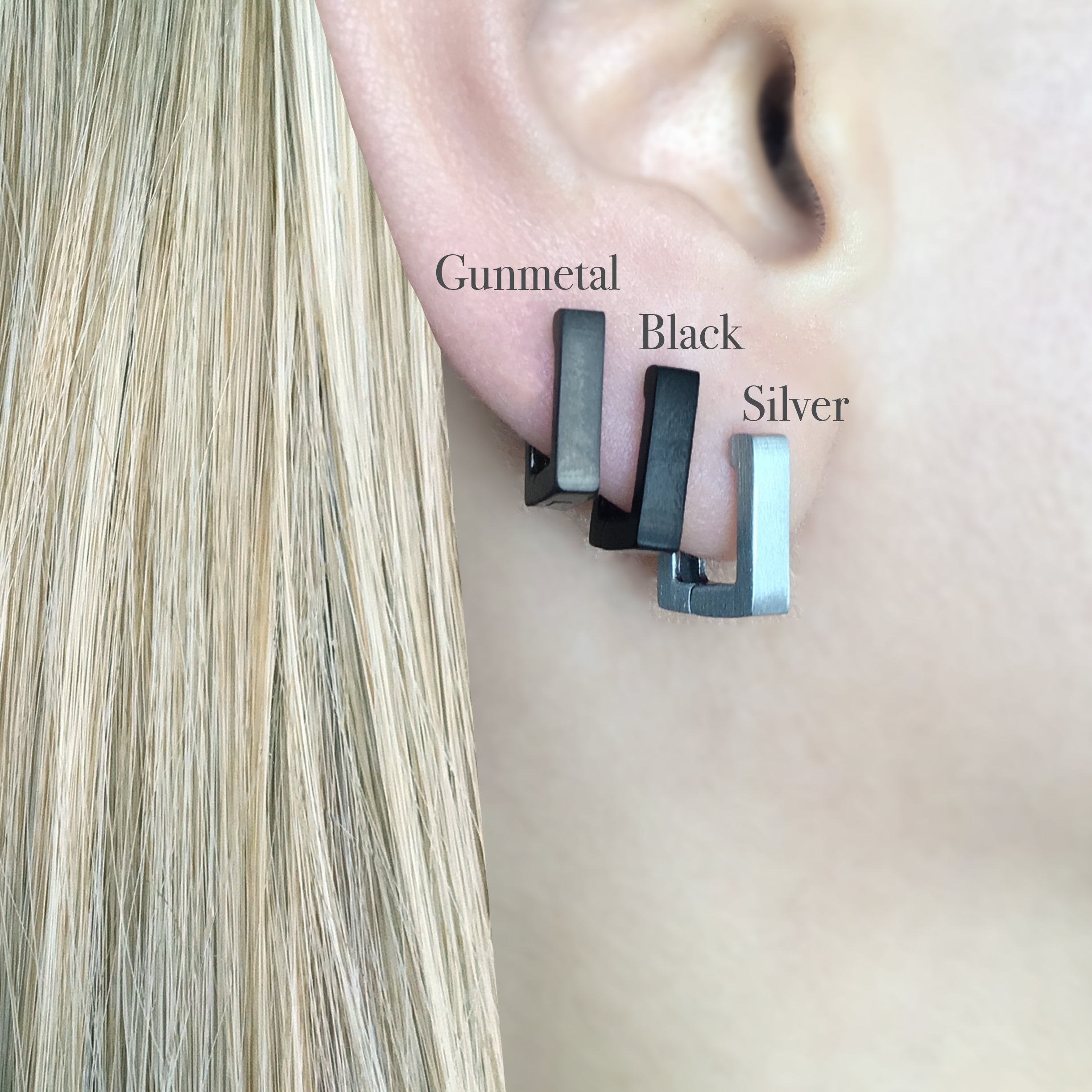 SQUARE HOOP EARRINGS