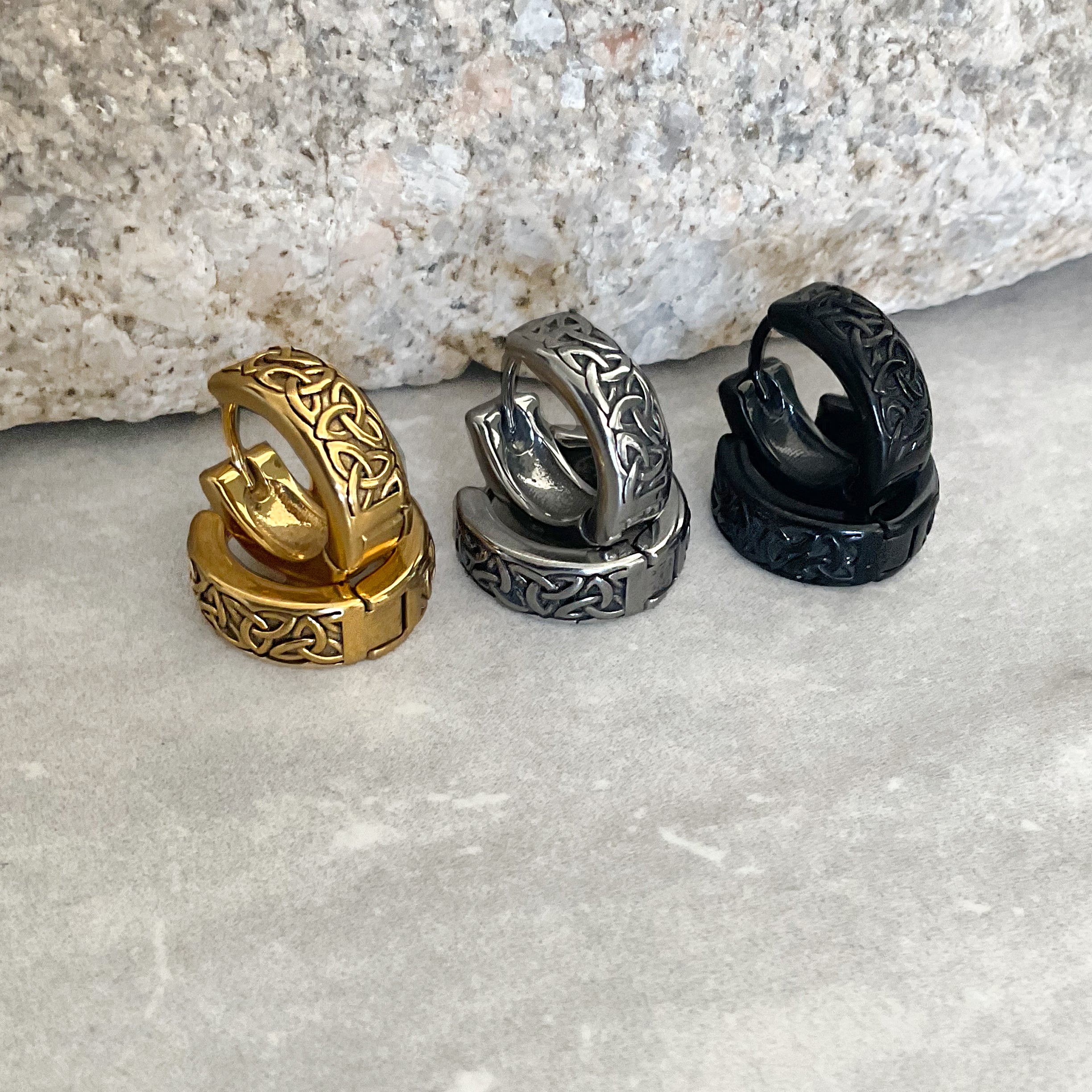 CELTIC BRAID HOOP EARRINGS