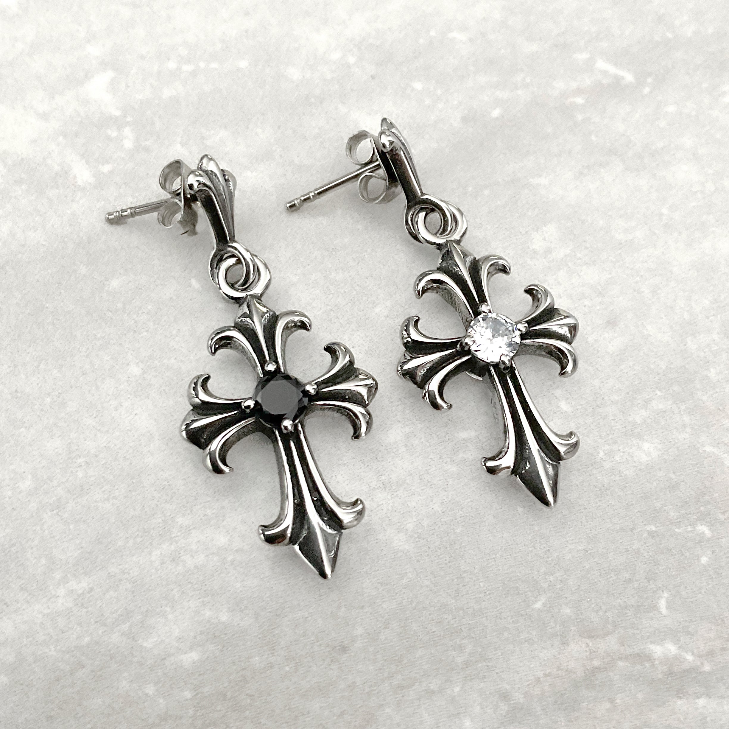 GOTHIC CROSS EARRINGS