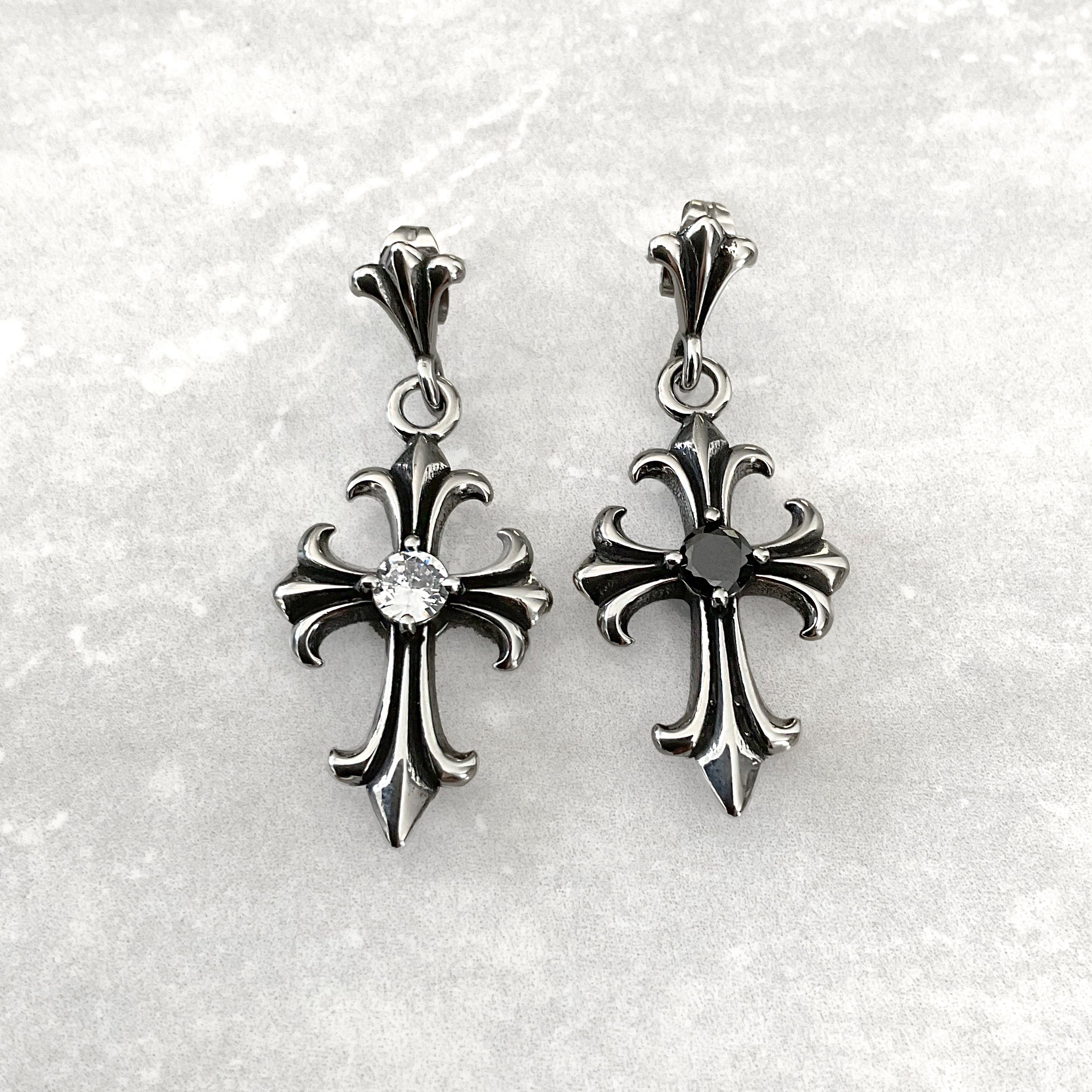 GOTHIC CROSS EARRINGS