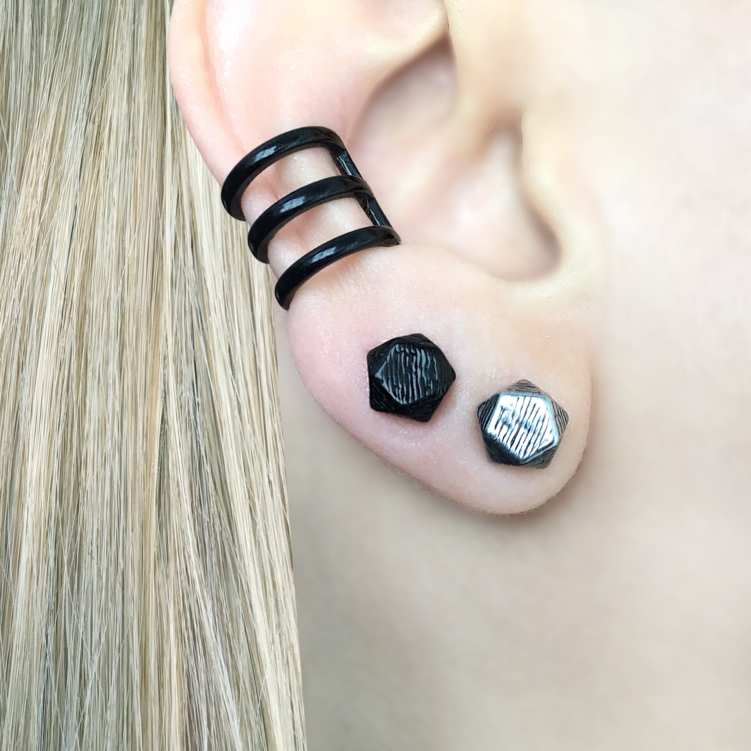 THREE RAW EAR CUFF