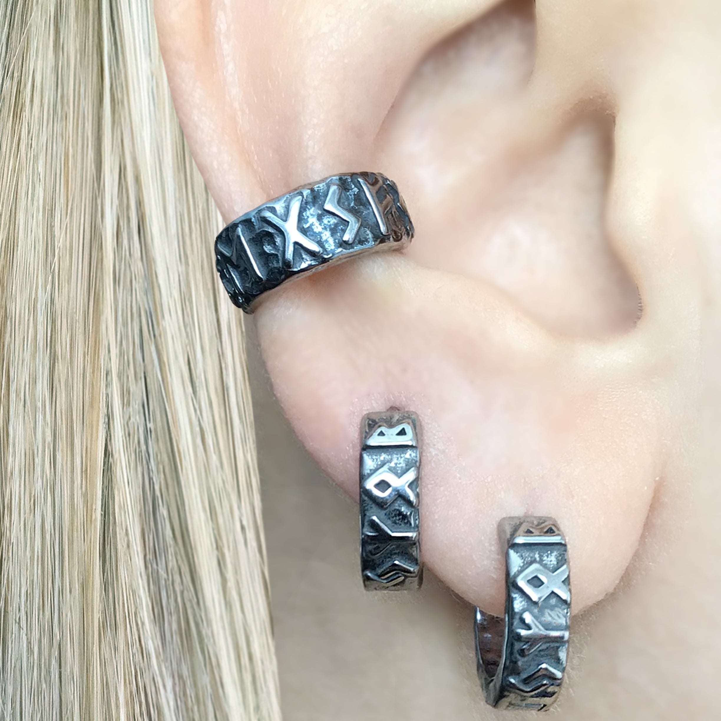 RUNE EAR CUFF, NO PIERCING