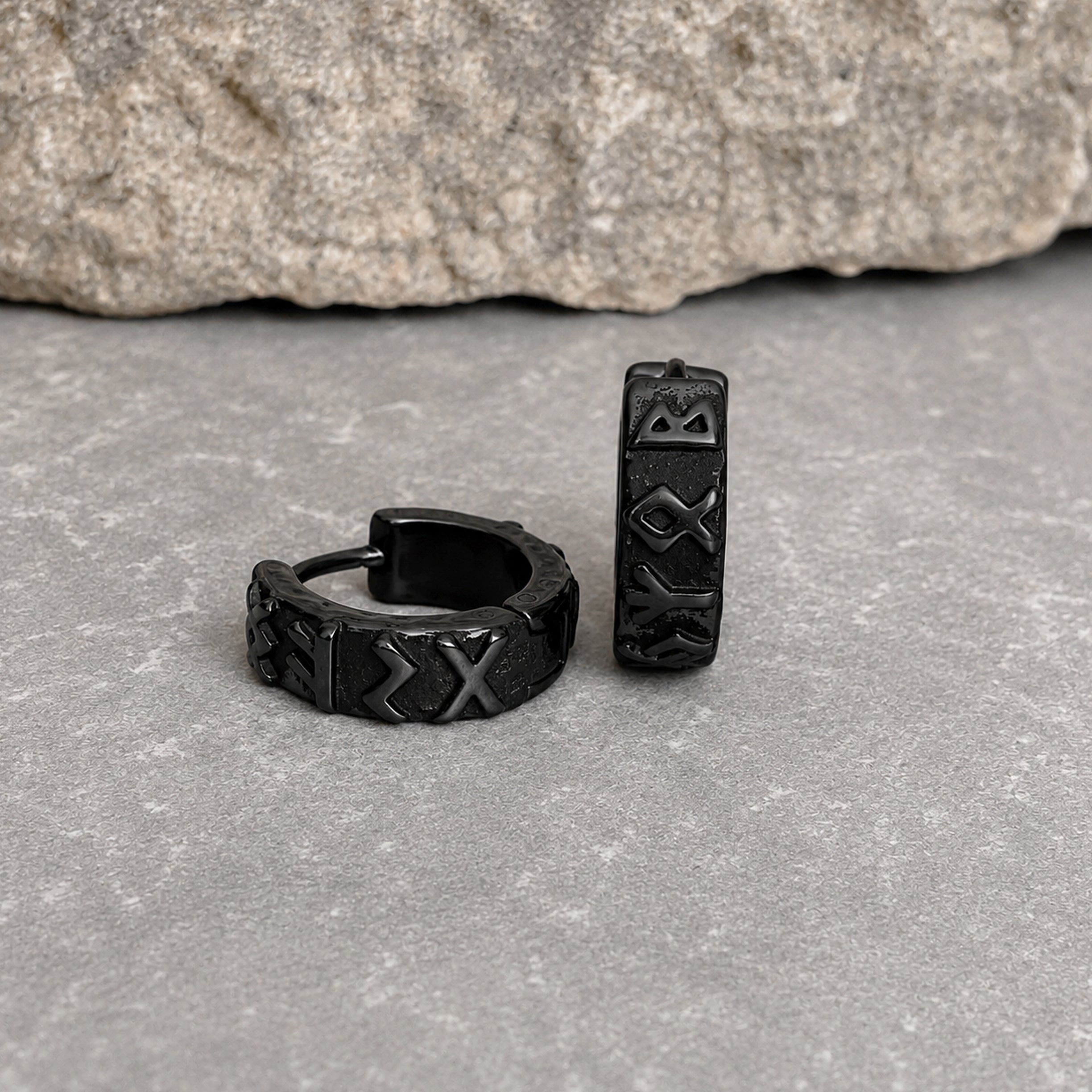 RUNE HOOP EARRINGS
