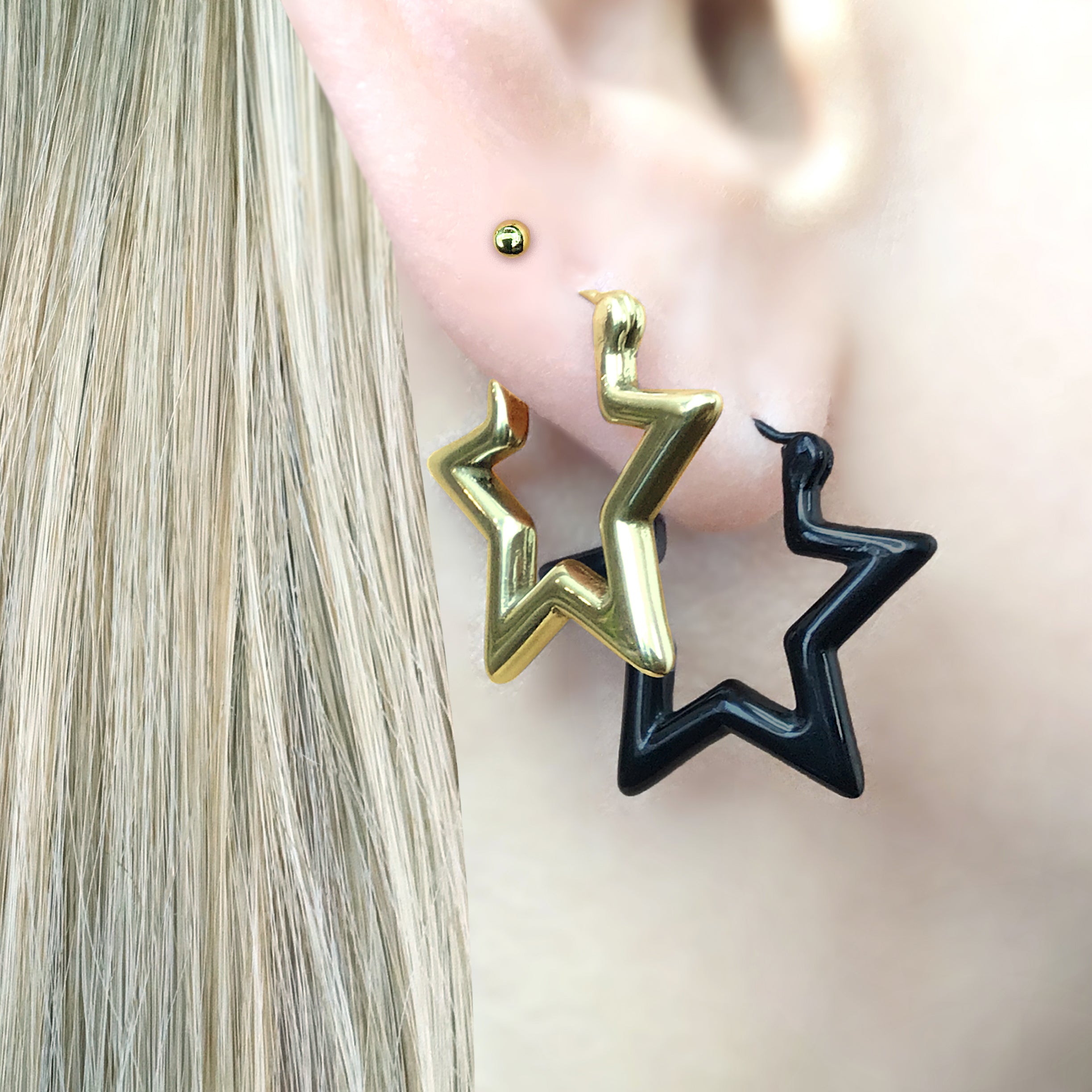 STARS HUGGIE HOOPS