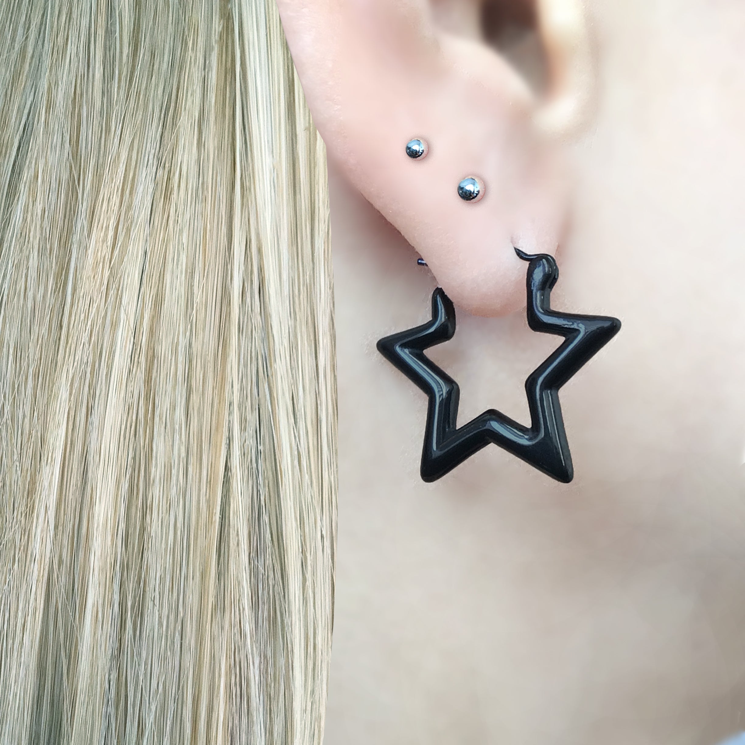 STARS HUGGIE HOOPS