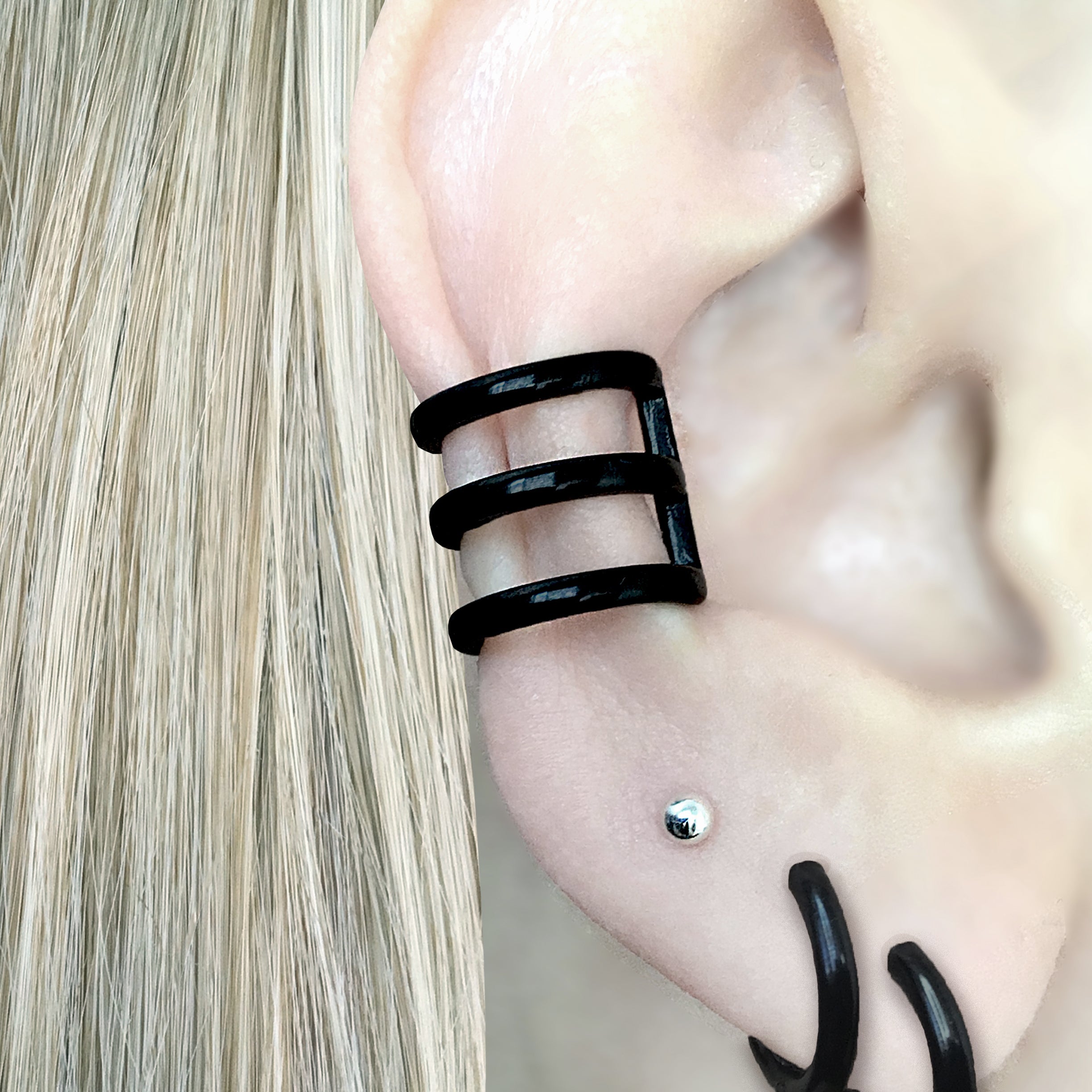 THREE RAW EAR CUFF