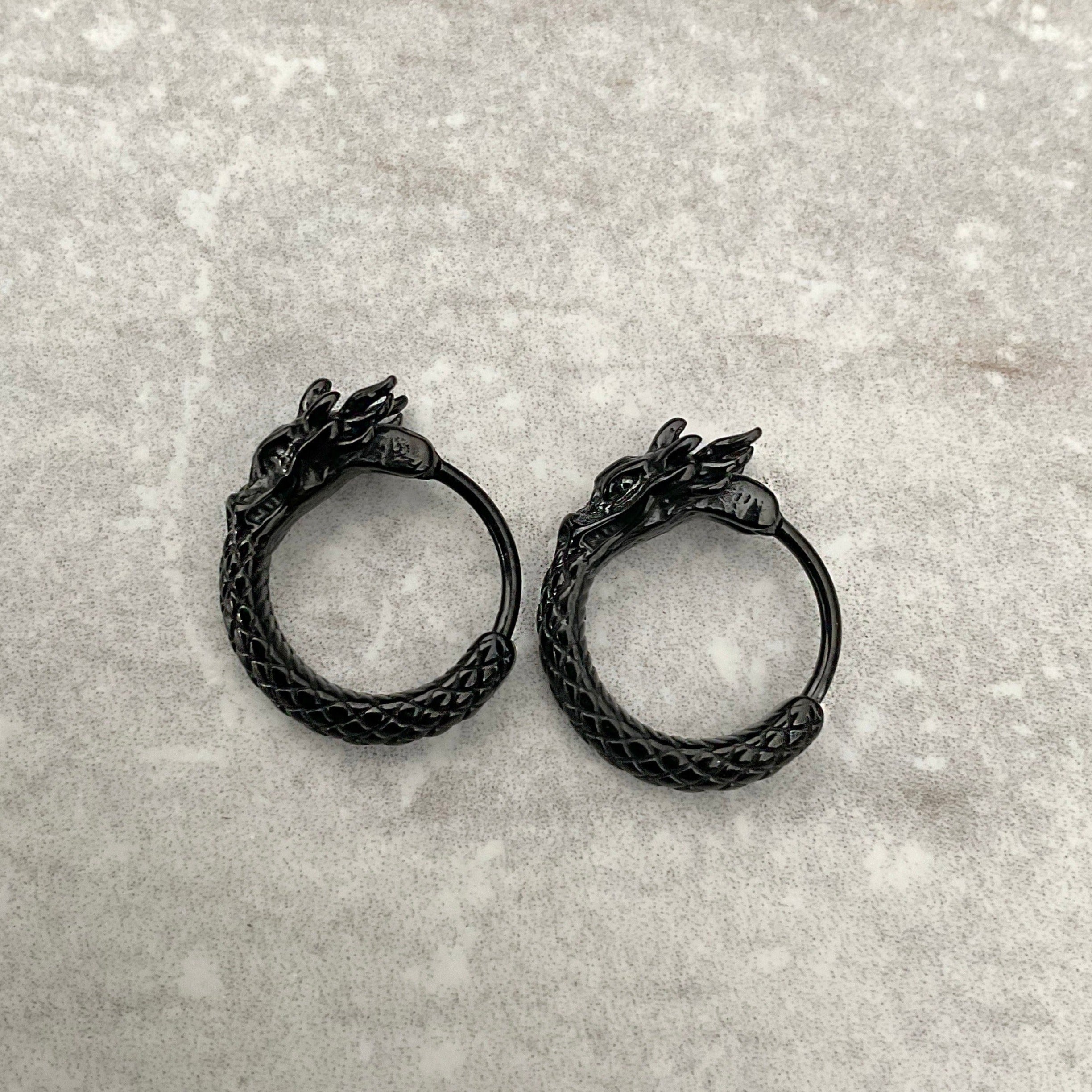 DRAGON HOOP EARRINGS